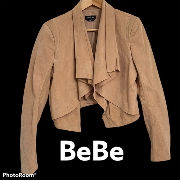 bebe Jackets & Blazers - Vintage BeBe Cropped Leather Jacket Sz M